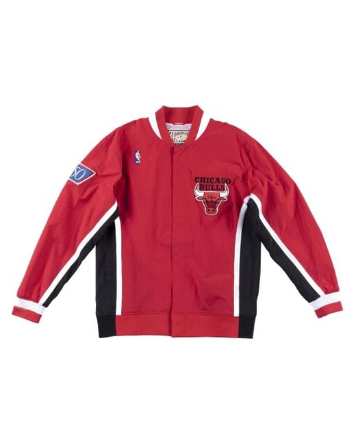 Giacca Authentic "Nba 1996-96 Chicago Bulls" di Mitchell & Ness in Red da Uomo