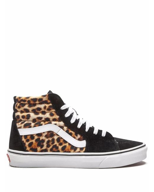 Vans Black Sk8-Hi "Leopard" Sneakers for men