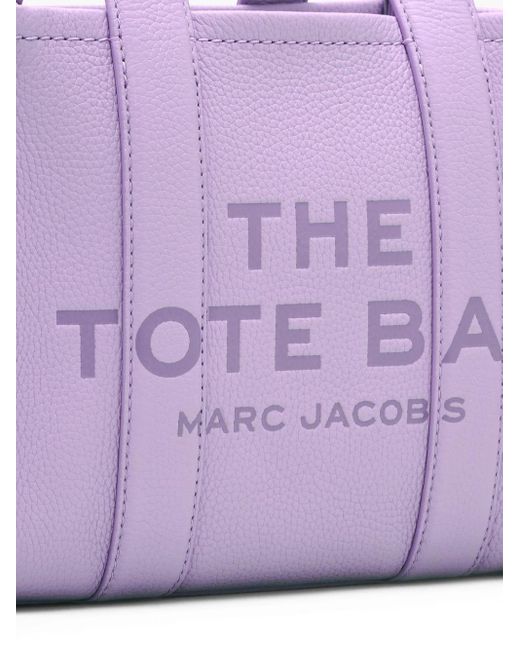Marc Jacobs The Small Tote Leren Shopper in het Purple