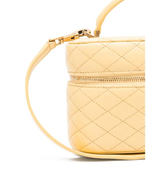 Saint Laurent Metallic Gaby Vanity Quilted Leather Shoulder Bag