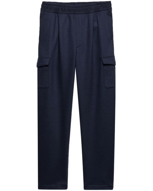 Prada Blue Tapered Cargo Trousers for men