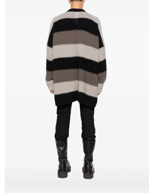 Rick Owens Gestreept Vest in het Black voor heren