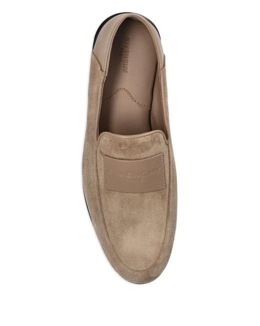 Givenchy Gray Label Suede Loafers