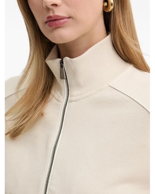 Pinko Natural Veste Zippée À Col Montant