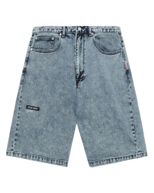 Izzue Jeans-Shorts mit Logo-Patch in Blue für Herren