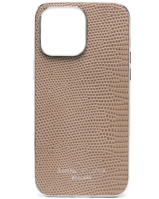 Aspinal of London Logo-print Iphone 14 Pro Max Case in Brown for Men | Lyst