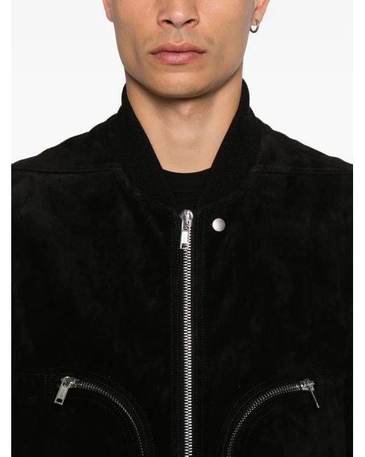 メンズ Rick Owens Bauhaus レザージャケット Black