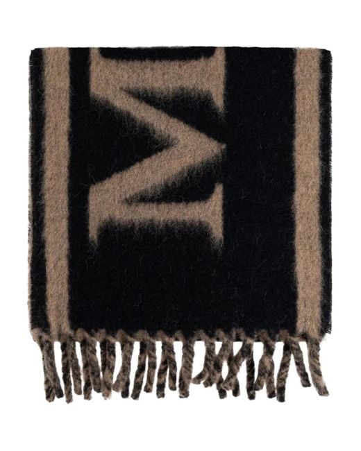 Alexander McQueen Black Alexander MC Königin Schwarzer Kamelwolle Schal