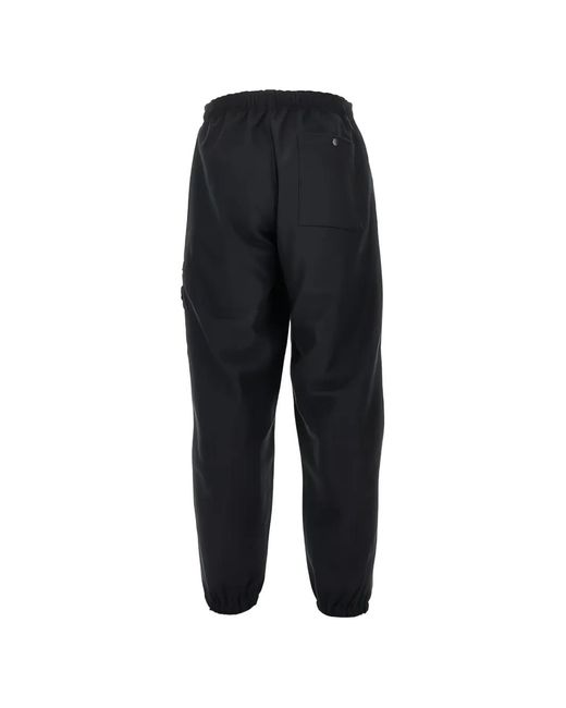 Stone Island Blue Logo-Patch Cargo Pants for men
