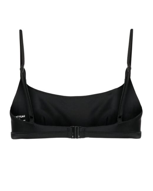 Matteau Black Adjustable-Strap Bikini Top