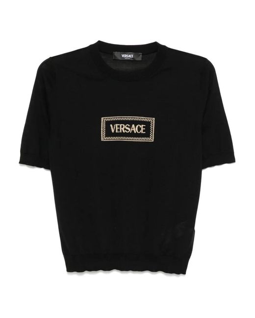 Versace Black Logo Top