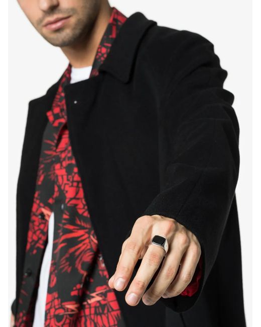 Tom Wood Black Cushion Ring
