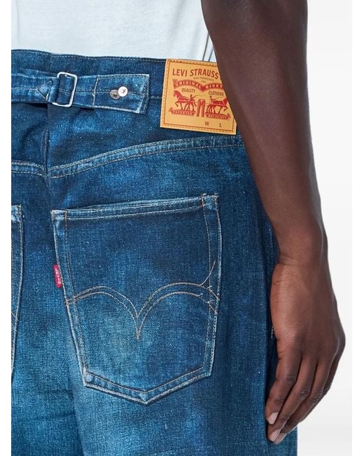Junya Watanabe Blue X Levi's Buckle-Fastening Jeans for men