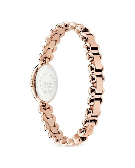 Furla Metallic Oval Case 26Mm Watch