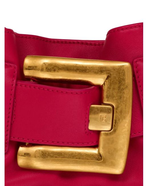 Balmain Pink Mini Anthem Clutch Bag