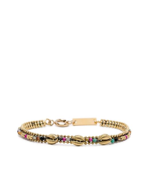 Isabel Marant Metallic Cowrie-shell Bead-chain Bracelet