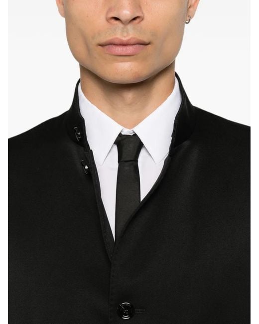 Lardini Black Blazer À Boutonnière for men