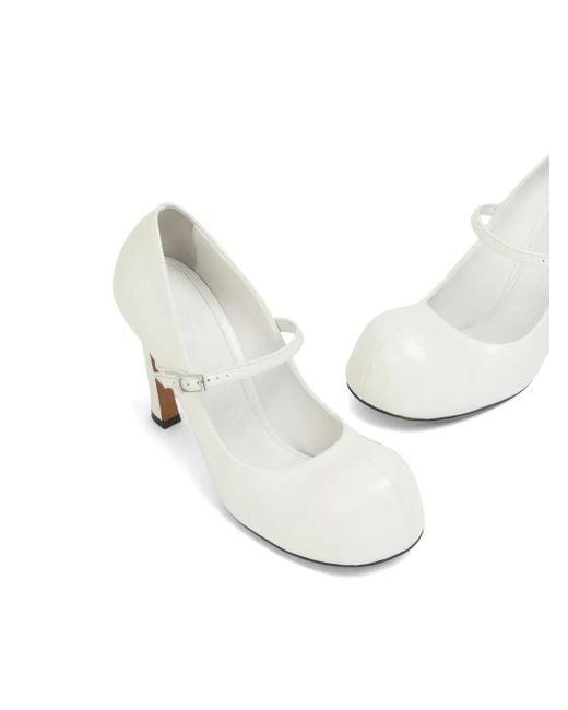 Marni White Mary Jane Pumps
