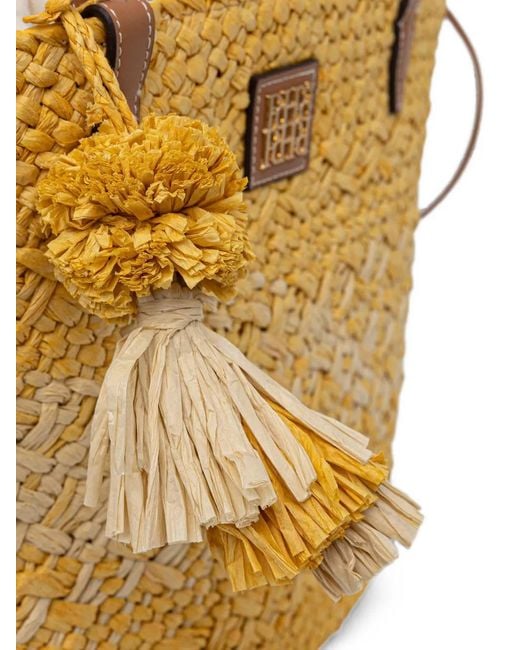 Pedro Del Hierro Madrid Metallic Large Logo-Patch Tote Bag