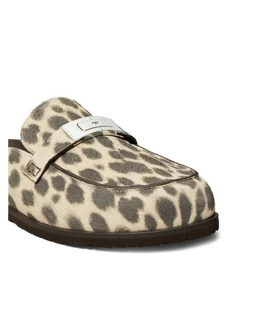 Tory Burch White Leelee Mules