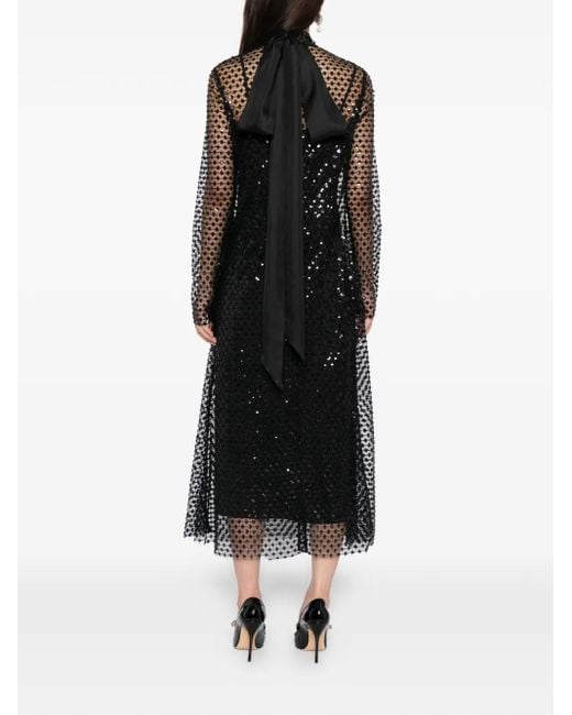 Macgraw Black Perception Maxikleid