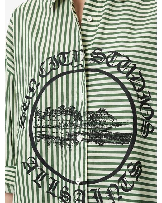 AllSaints Green Adrianne Shirt