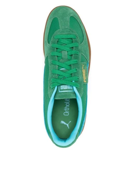 PUMA Green Palermo Vintage Update Sneakers