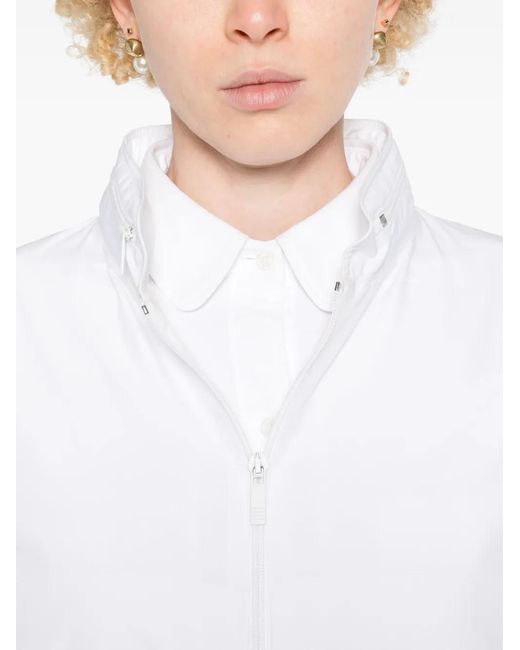 Thom Browne White 4-Bar Stripe Jacket