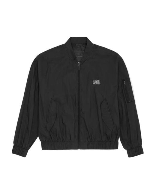 MM6 MAISON MARGIELA X SALOMON Black X Salomon Numbers-Print Bomber Jacket