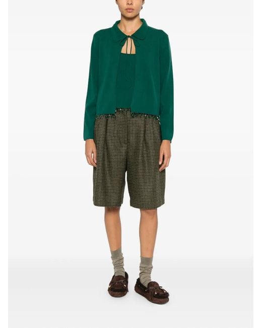 Bode Green Beads-Trim Top
