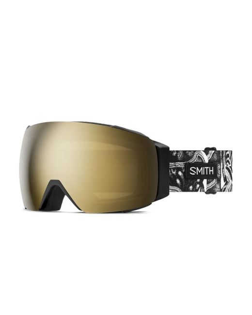 Smith Black I/O Mag Patterned-Strap Goggles for men