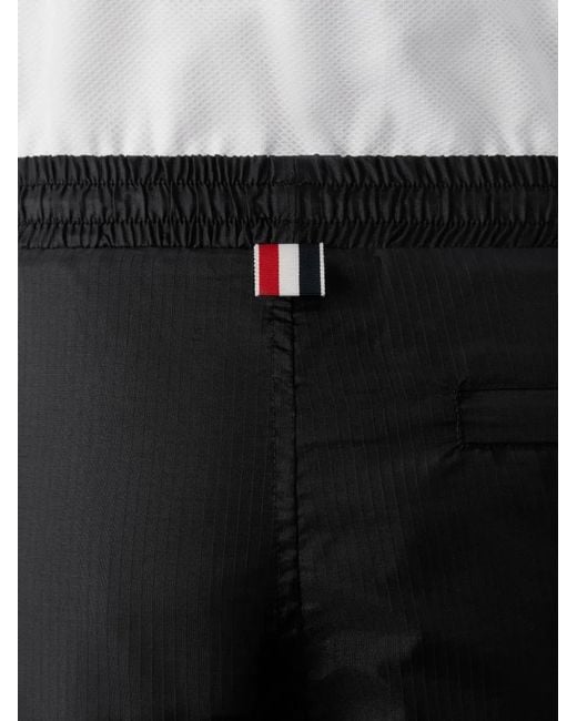 Thom Browne Black Striped Track Pants for men