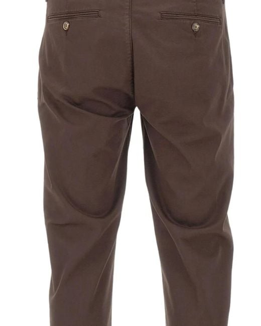 Re-hash Brown Mucha Slim-Fit Chinos for men