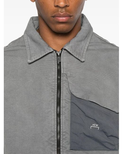 A_COLD_WALL* Gray Zip-Fastening Panelled Jacket for men