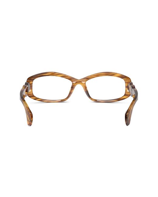 Alain Mikli Brown Rectangle-Frame Sunglasses