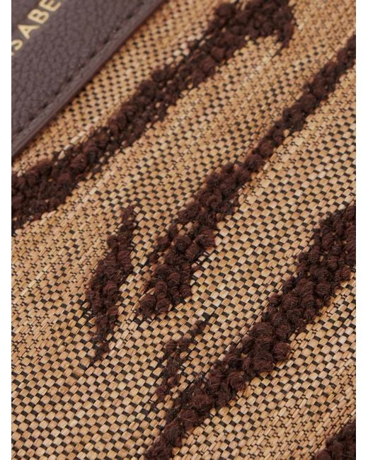 Elisabetta Franchi Brown Tiger-Stripe Clutch Bags