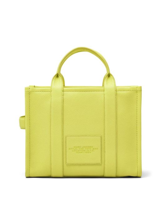 Marc Jacobs The Leather Medium Tote Bag in Yellow Lyst