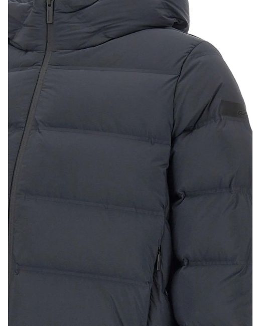 Rrd Blue Hooded Quilted Jacket for men