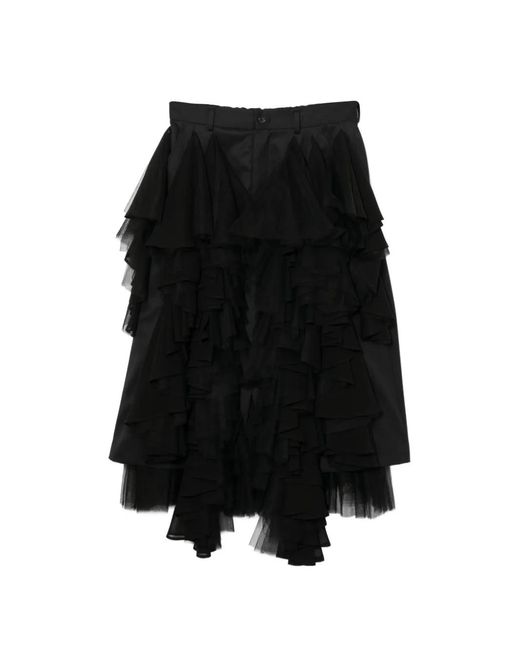 Noir Kei Ninomiya Black Ruffled Skirt