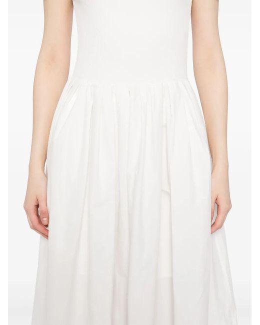 JNBY White Ribbed Dress