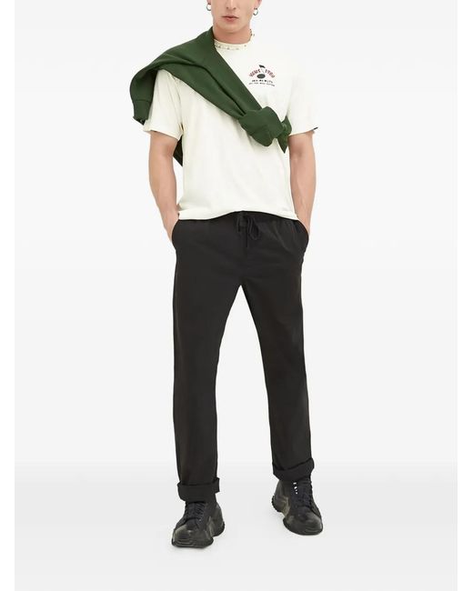 Vans Black Logo-Patch Trousers for men