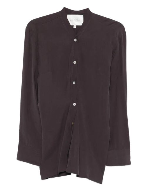 Camisa con botones Studio Nicholson de color Black