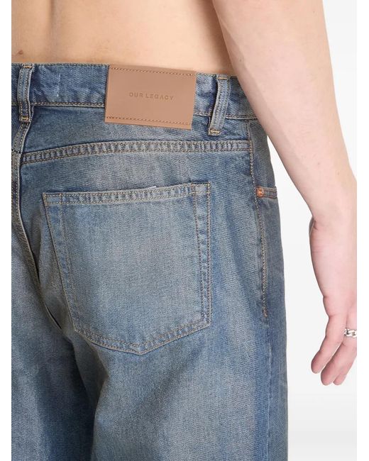 Our Legacy Blue Carlson Cut Jeans for men