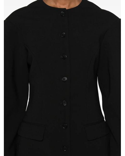 ROTATE BIRGER CHRISTENSEN Black Tailored-Design Mini Dress