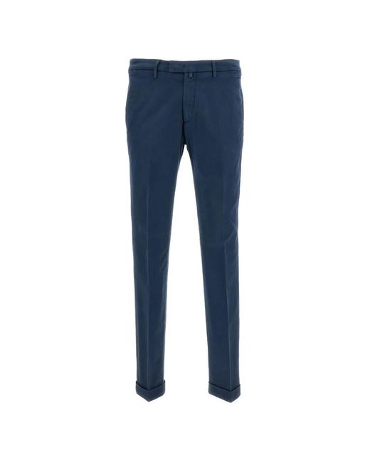 Briglia 1949 Blue American Pockets Chino Trousers for men