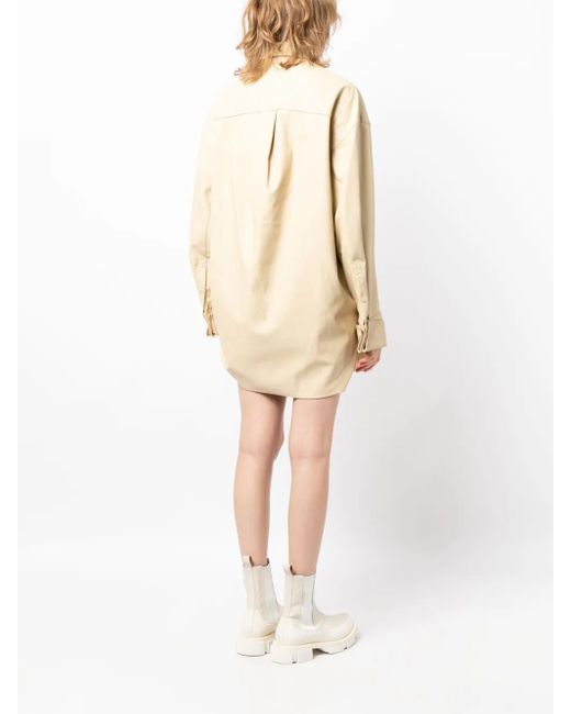 JNBY Natural Gathered-Detail Panelled Shirtdress