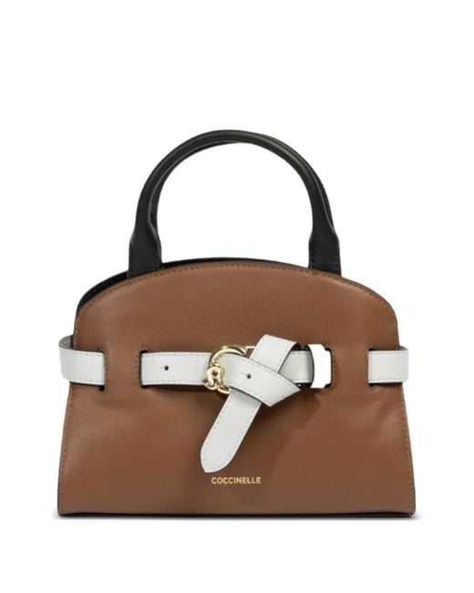 Coccinelle Brown Buckle-Detail Shoulder Bag