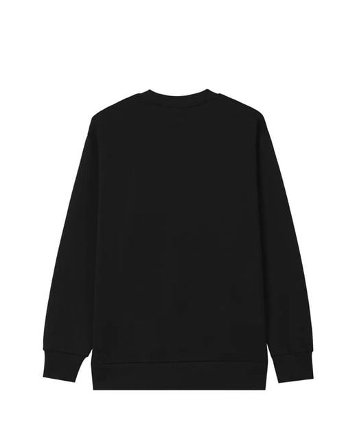 Chocoolate Black Logo-Patch Crew-Neck Sweatshirt