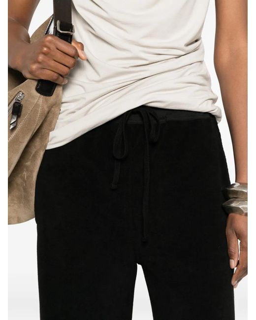 Thom Krom Black Drawstring-Waist Trousers