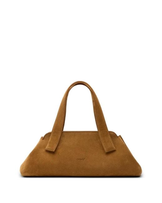 Marsèll Brown Linea Basalt Suede Shoulder Bag